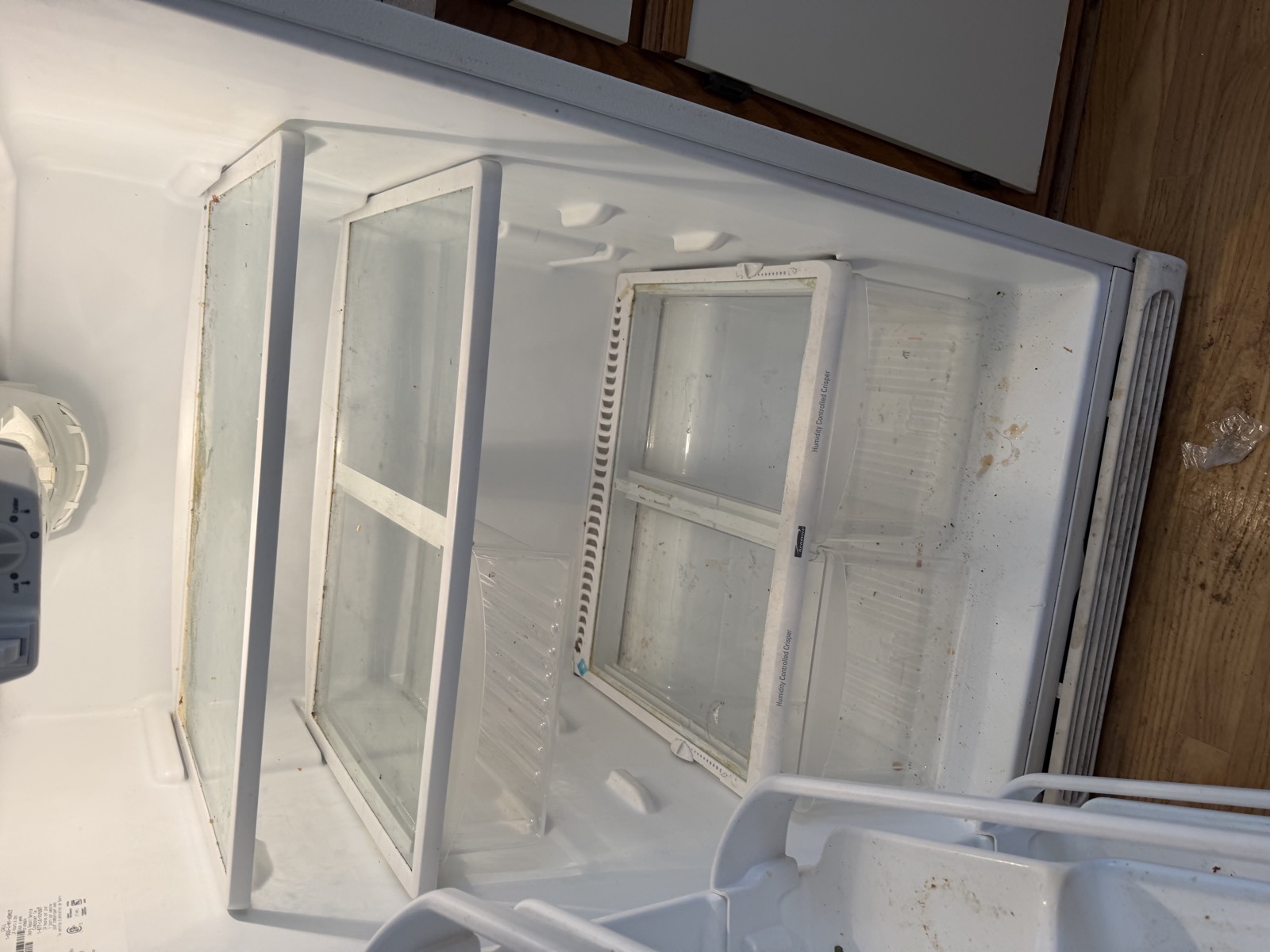 Refrigerator before a VeraLyn Cleaning visit