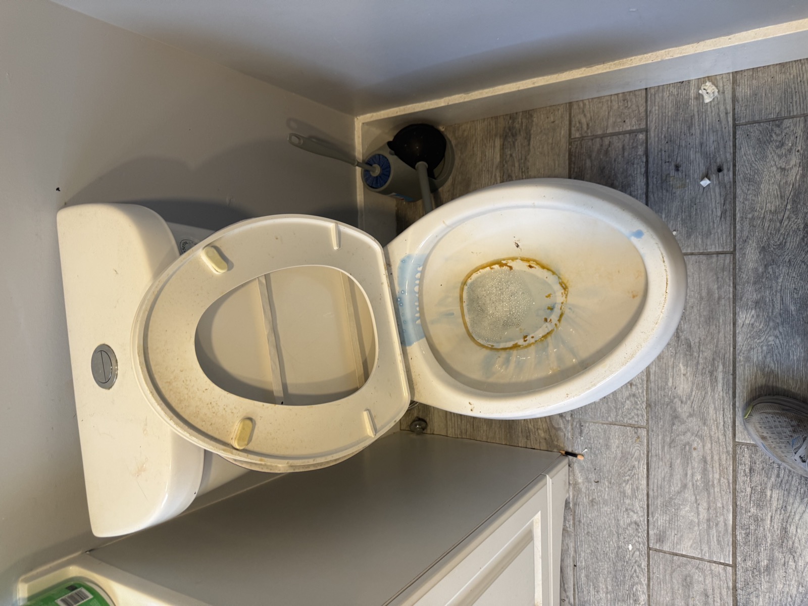 Bathroom before a VeraLyn Cleaning visit